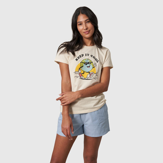T-shirt graphique à manches courtes pour femme - T-shirt graphique à manches courtes Keep It Cool