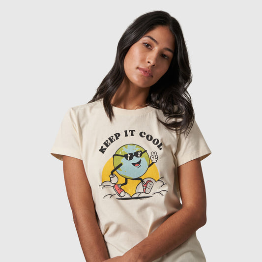 T-shirt graphique à manches courtes pour femme - T-shirt graphique à manches courtes Keep It Cool