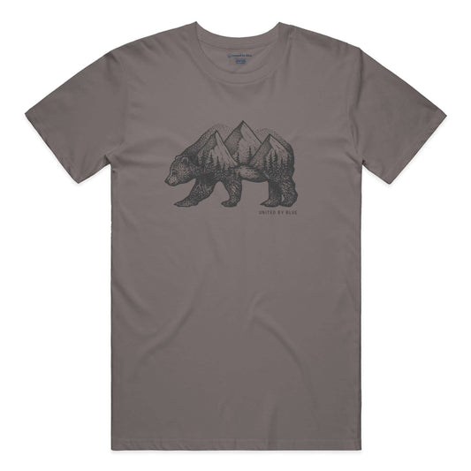 Unisex Graphic Tee in 100 Ringspun Cotton Pine Bear