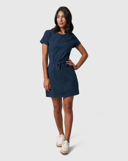 Vestido camisero de punto