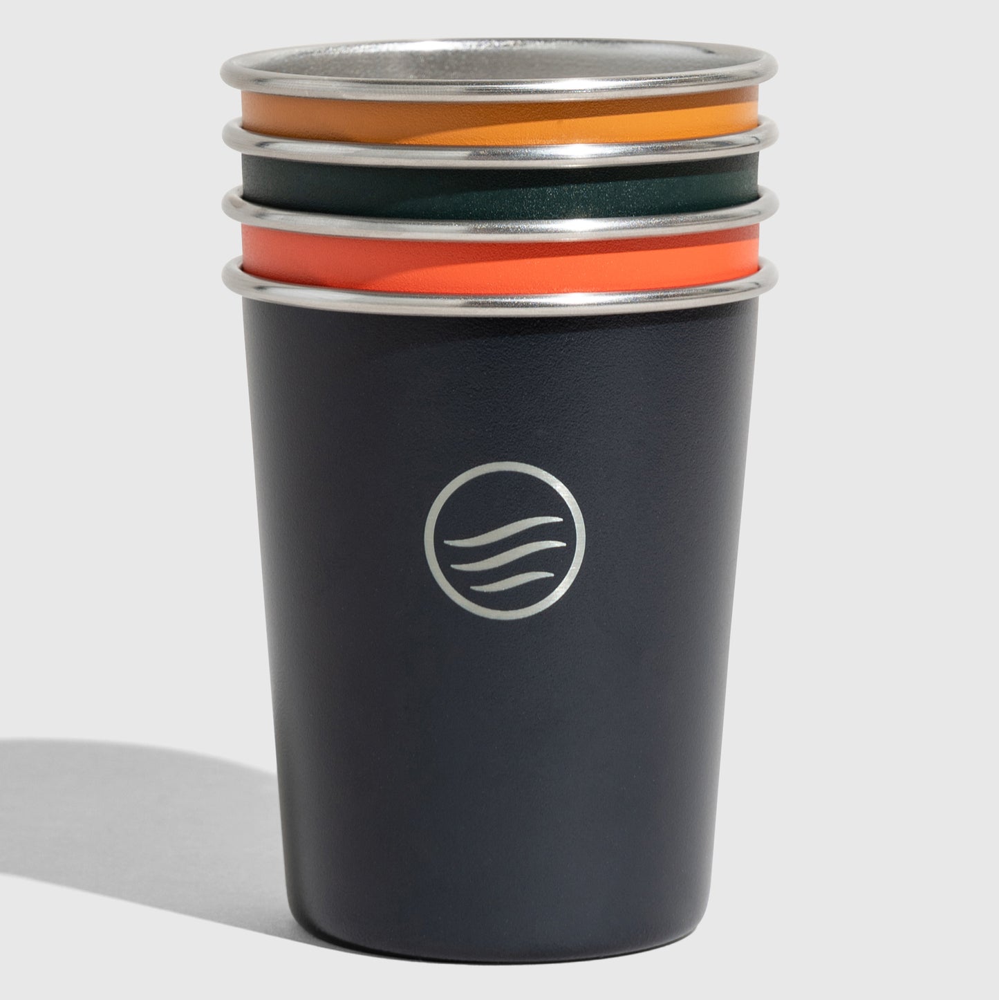 4 VASOS DE ACERO INOXIDABLE DE 8 OZ