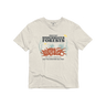 XS Heal the Bay x UBB Protect Our Underwater Forests - Graphic Tee - (All-gender) (Flat-lay): Cream tee with ocean graphic, starfish, kelp, and conservation text print