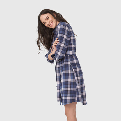 La robe chemise en flanelle responsable