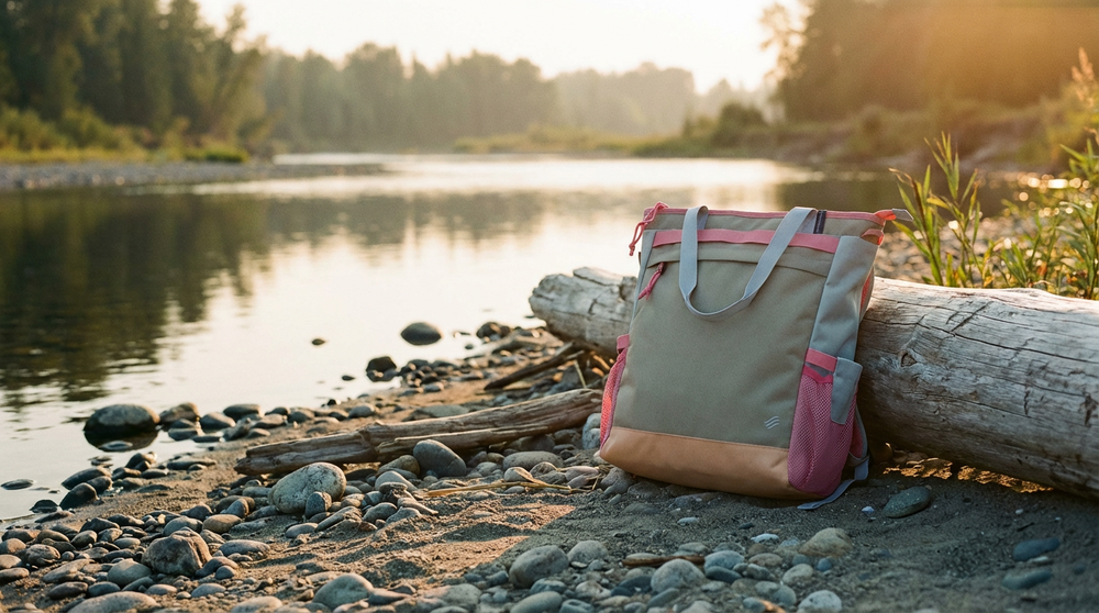 The bag is made of trash. On purpose.