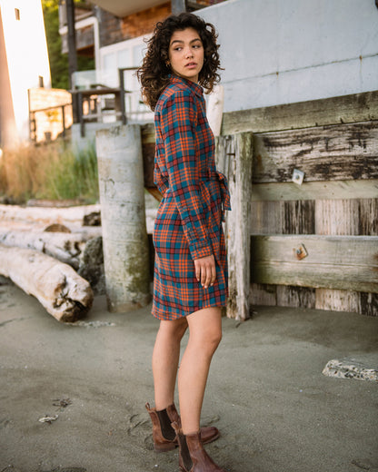 La robe chemise en flanelle responsable