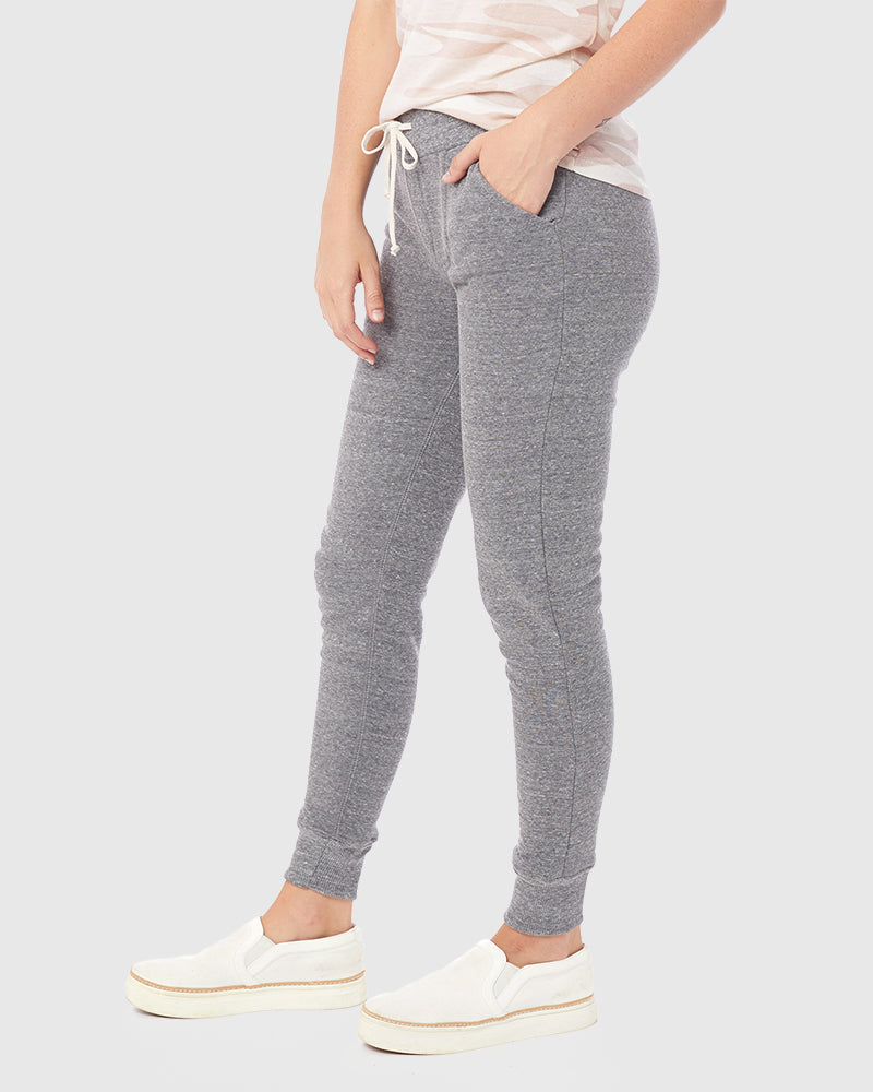 Pantalones deportivos de polar ecológico para mujer