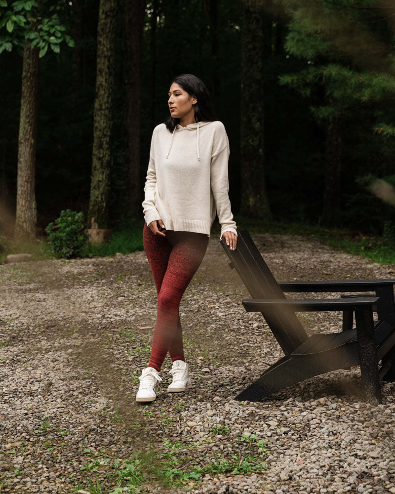 Sudadera con capucha de cachemira reciclada