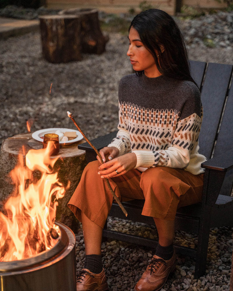 Suéter Fairisle de lana reciclada