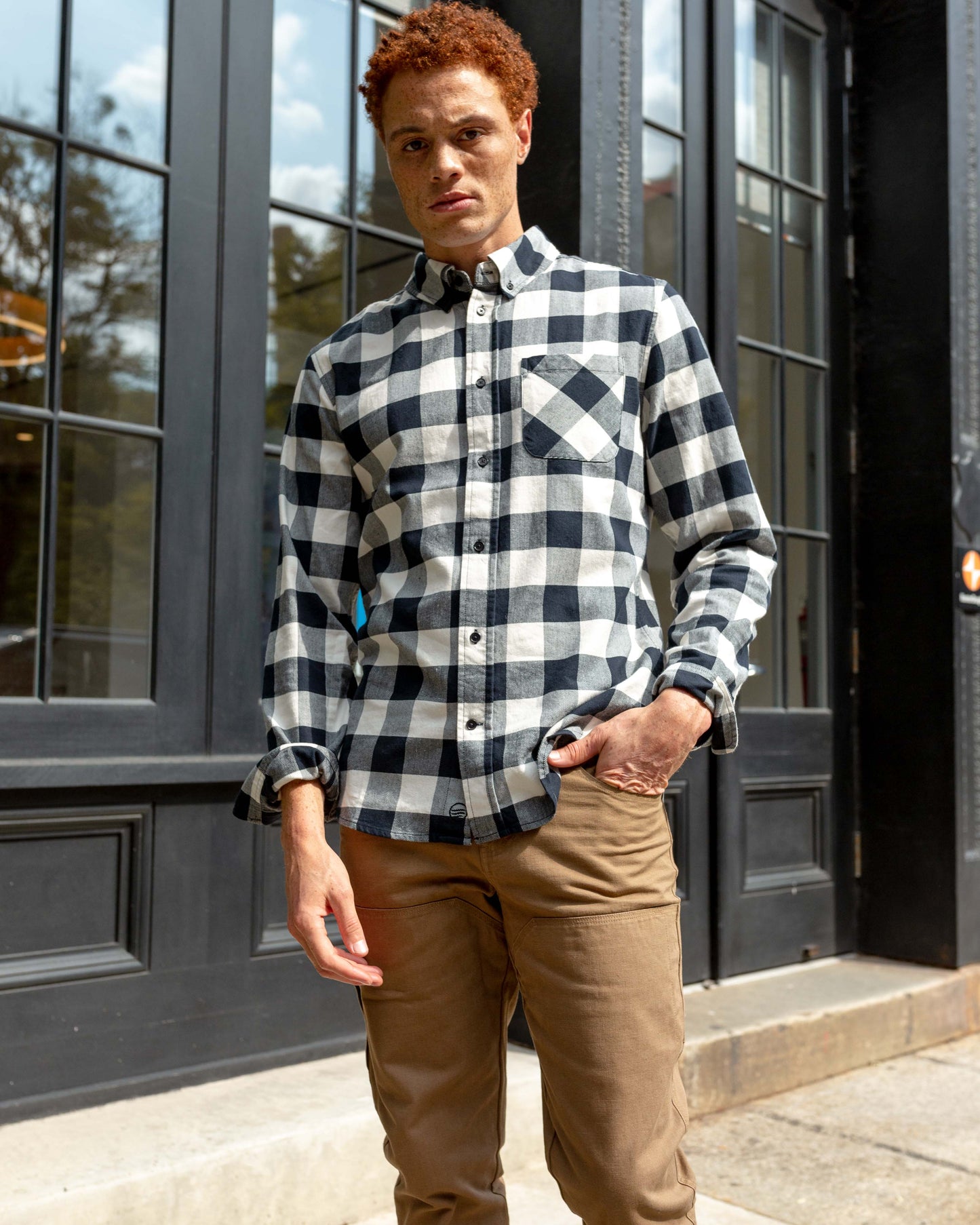 Camisa a cuadros con botones