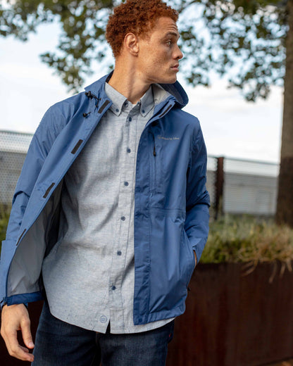 Chaqueta impermeable reciclada para hombre