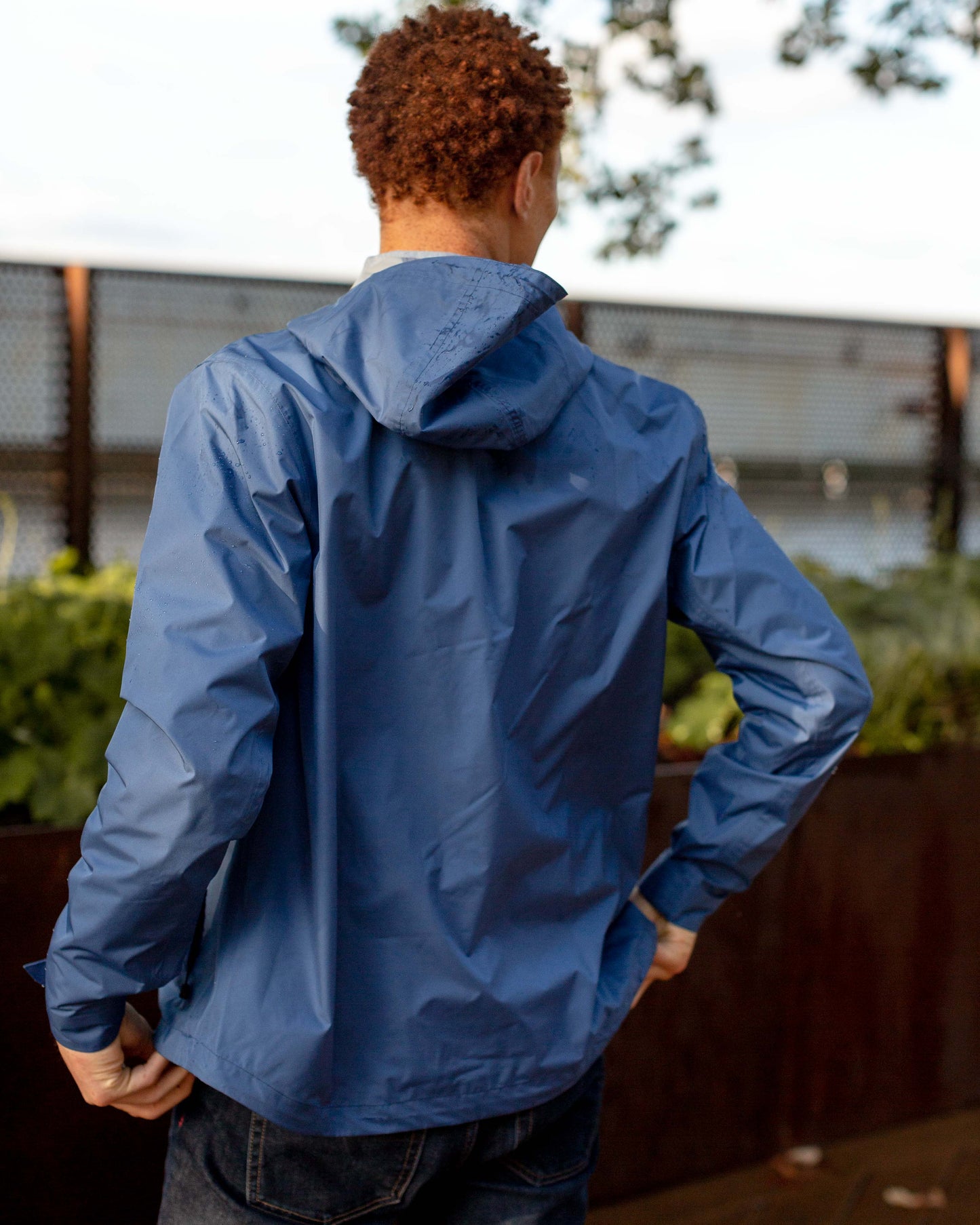 Chaqueta impermeable reciclada para hombre