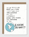 Tarjeta Planeta entero