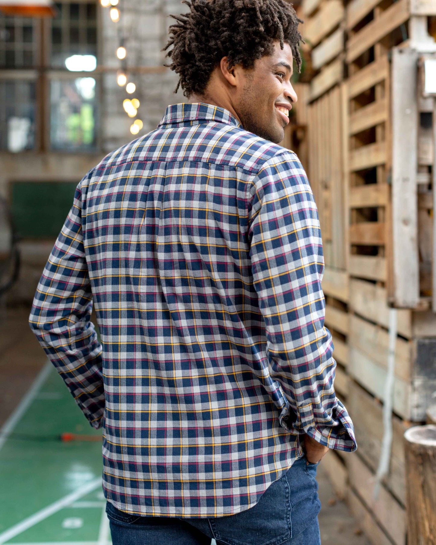Camisa a cuadros con botones