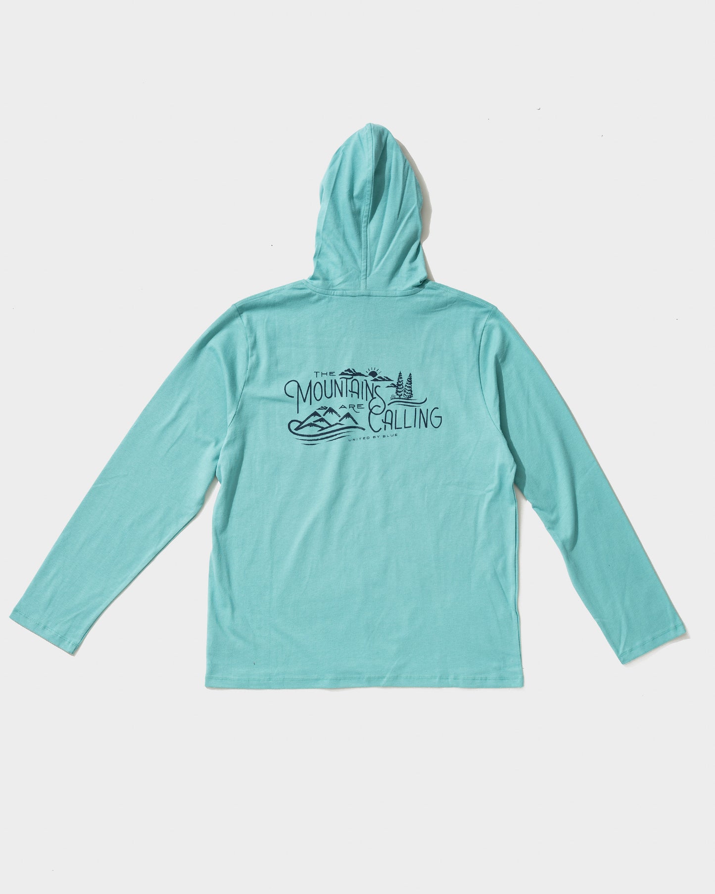 Sudadera con capucha y bolsillo Las montañas te están llamando
