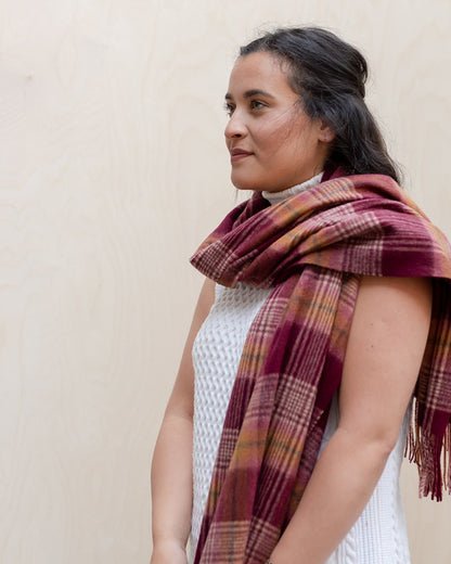 Bufanda de lana de cordero - Heritage Check