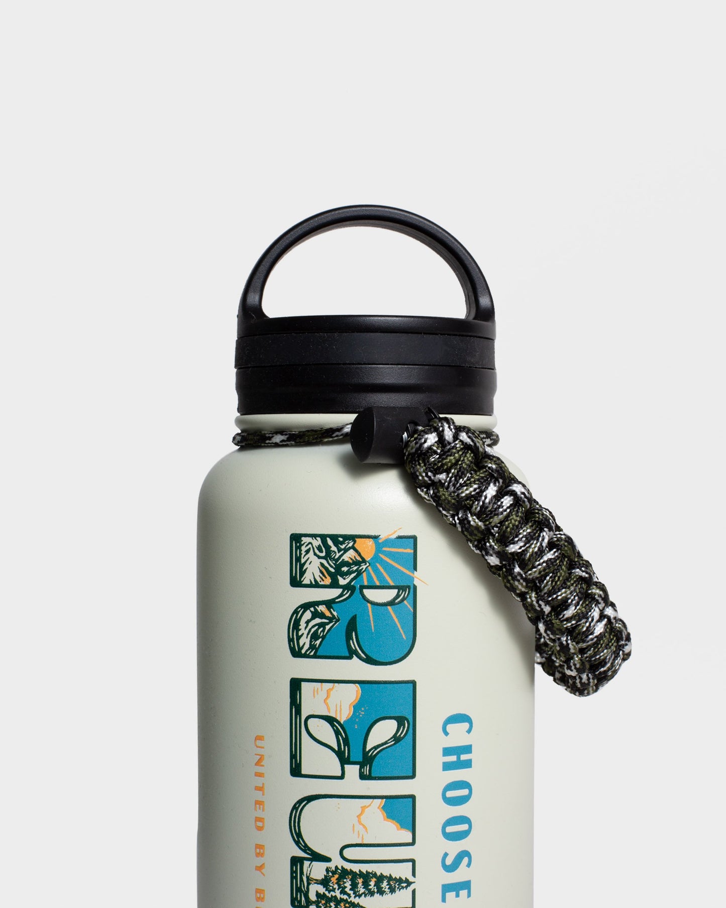 Botella de agua de acero aislada de 32 oz.