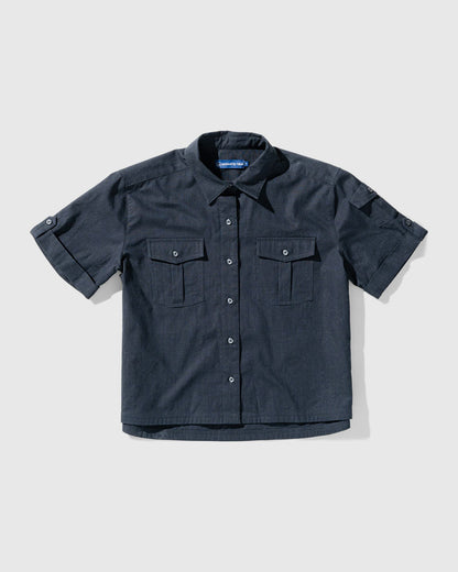 Women's Cropped Organic Utility Shirt