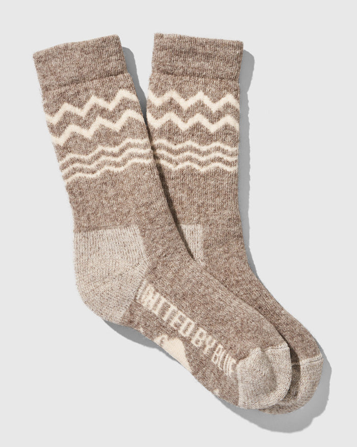 The Ultimate Bison Wool Sock - Natural