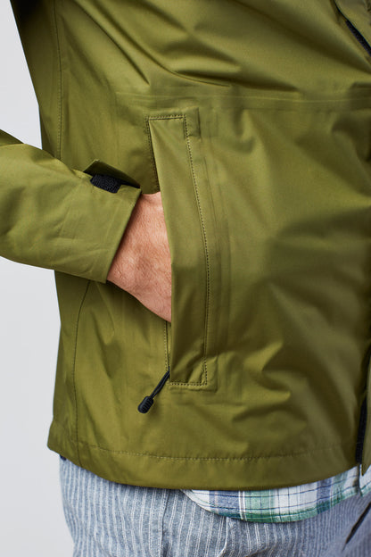 Chaqueta impermeable reciclada para hombre