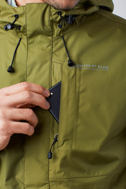 Chaqueta impermeable reciclada para hombre