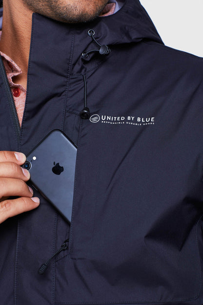 Men's Recycled Rain Shell - Black
