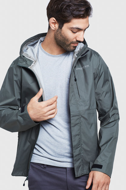 Chaqueta impermeable reciclada para hombre