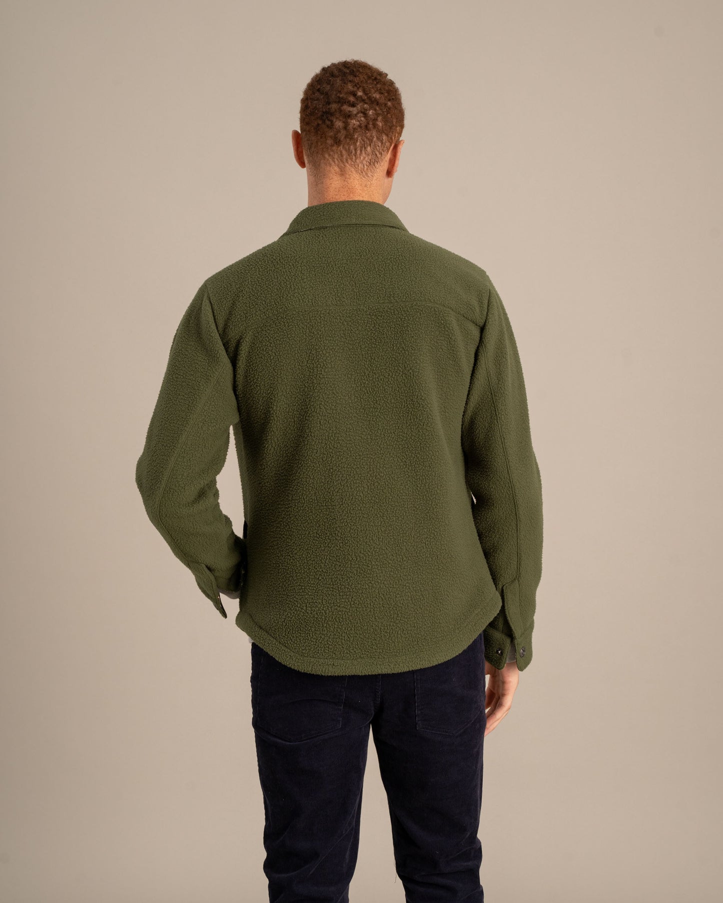 Veste chemise en sherpa recyclée