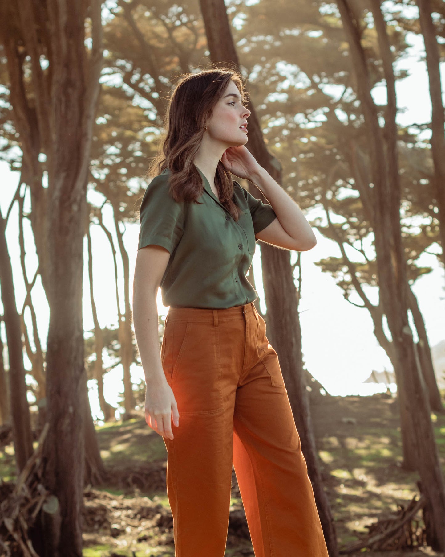 Chemise de camp en Tencel