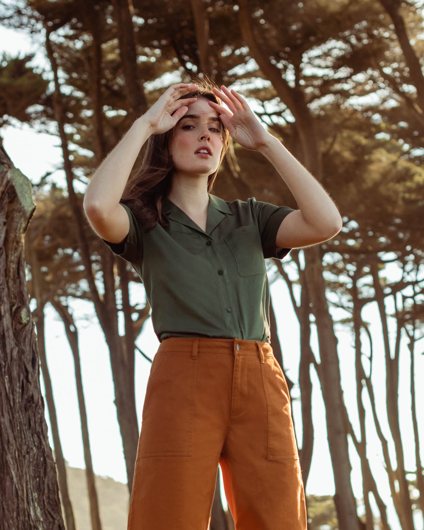 Chemise de camp en Tencel