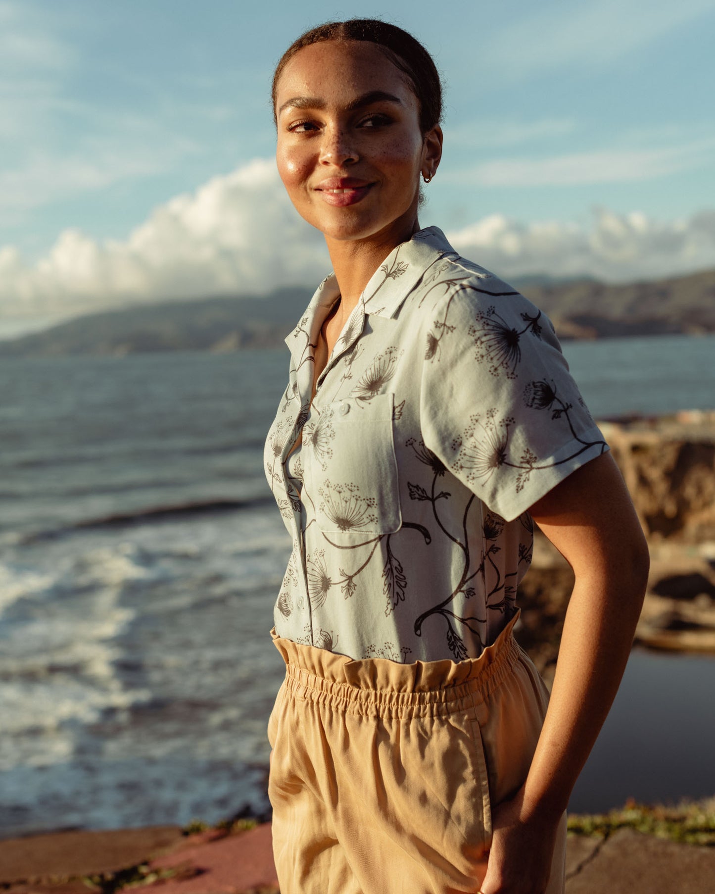 Chemise de camp en Tencel