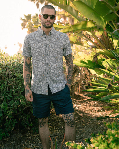 SoftHemp™ Chambray Short-Sleeve Button Down